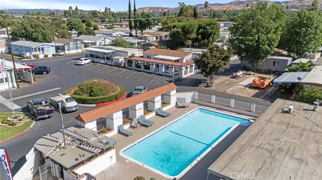an aerial view of a city