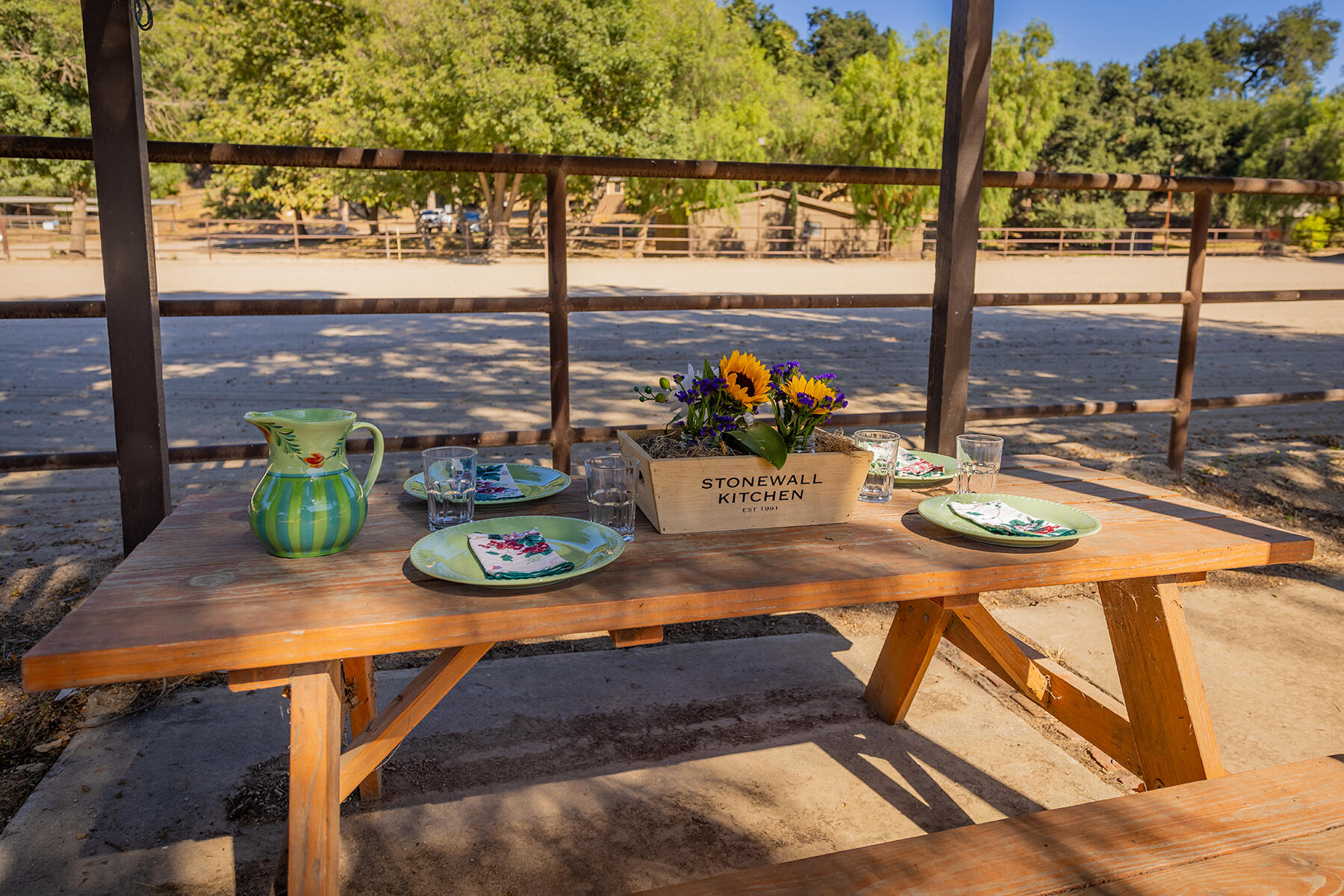 10480 Creek Road Oak View, CA 93022 - Photo 39 of 52 a view of an outdoor dining room with furniture