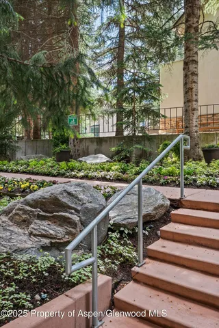 a view of a wooden bridge