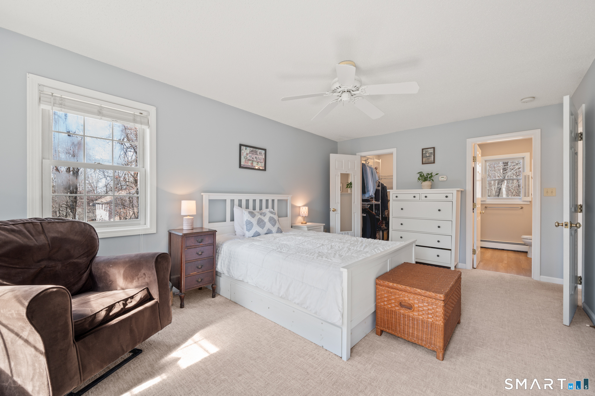 16 Gardner Tavern Road Coventry, CT 06238 - Photo 16 of 40 The spacious primary bedroom includes a full bath and walk in closet.