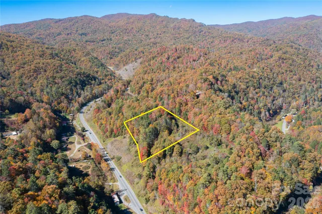 a view of a mountain with a tree in the background