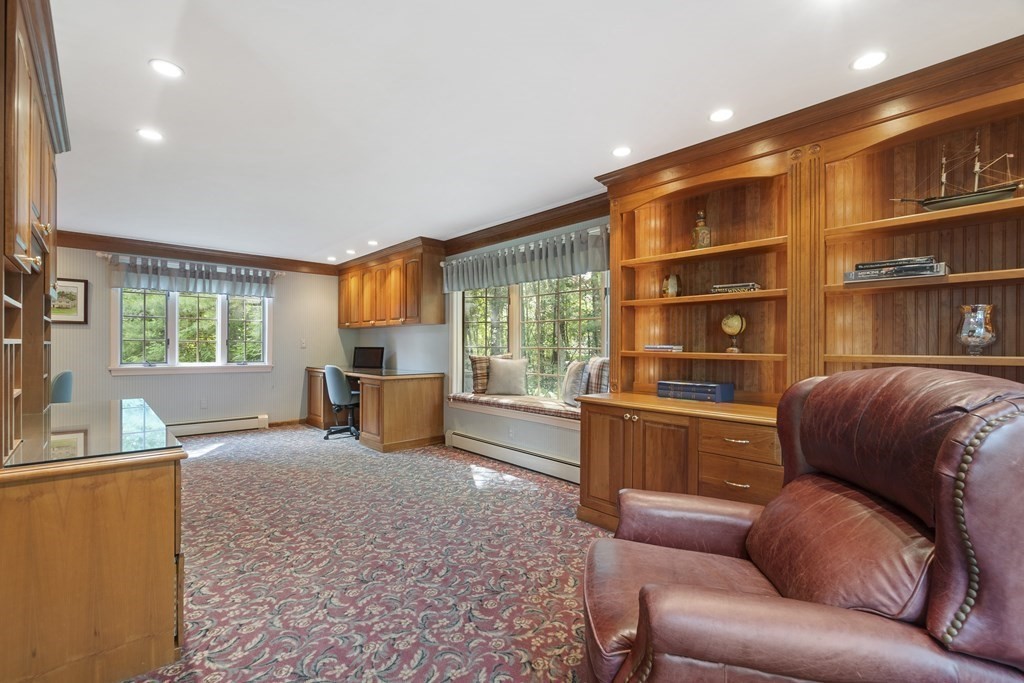 57 Surrey Lane Boxford, MA 01921 - Photo 4 of 42 a living room with furniture window and a kitchen