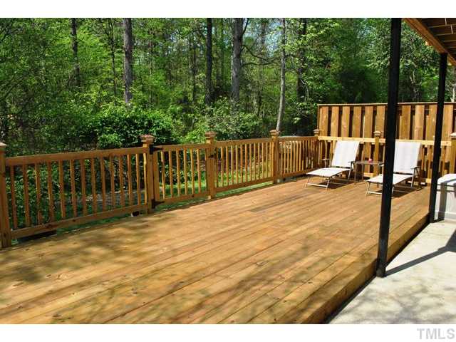 5843 Branchwood Road Raleigh, NC 27609 - Photo 24 of 25 a view of wooden deck