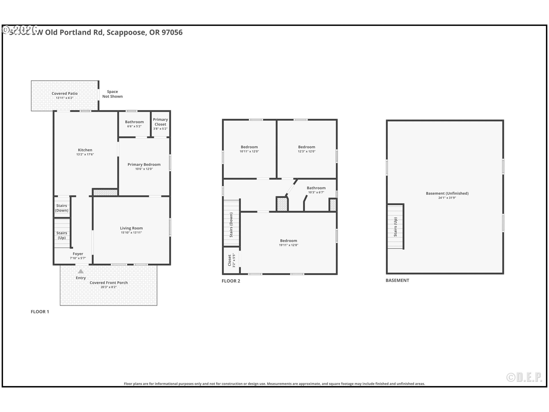 51738 Southwest Old Portland Road Scappoose, OR 97056 - Photo 22 of 22 Floor Plan