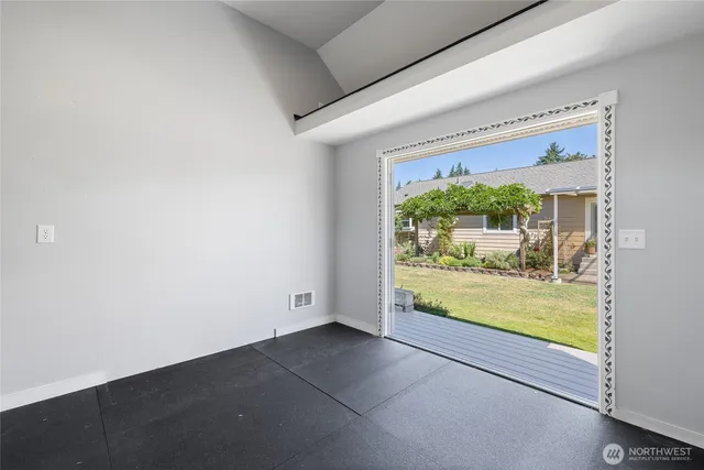 a view of room with window