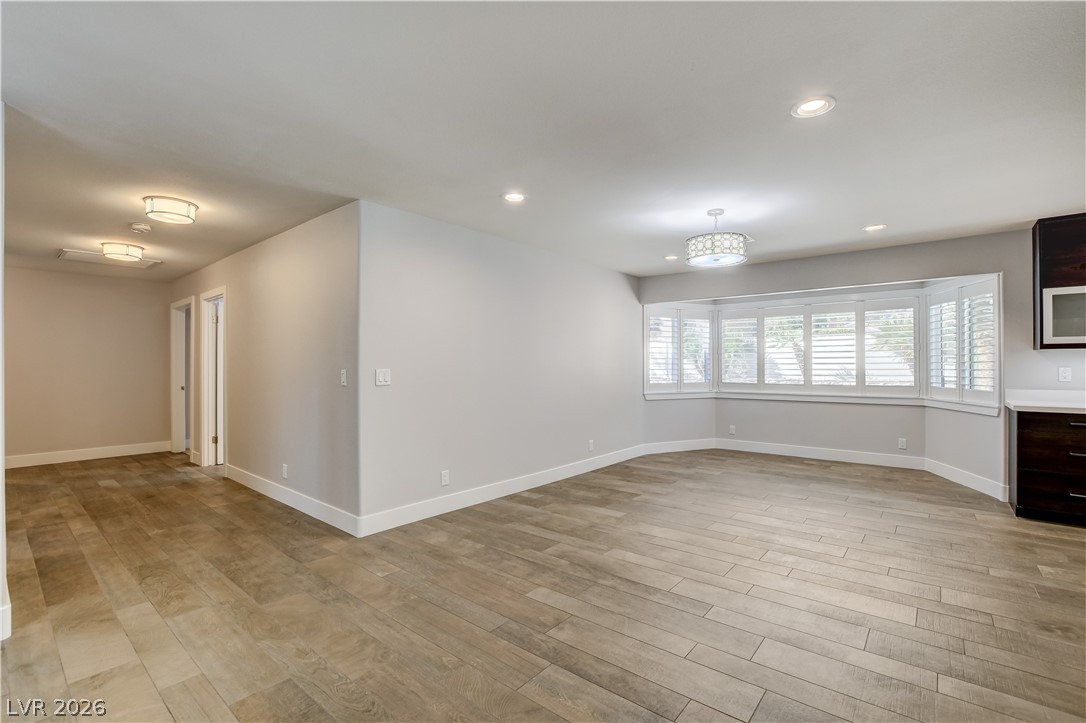 4207 Ridgecrest Drive Las Vegas, NV 89121 - Photo 13 of 27 This is a view of the kitchen dining area. So many options! and to the left the extra wide halls to bedrooms!