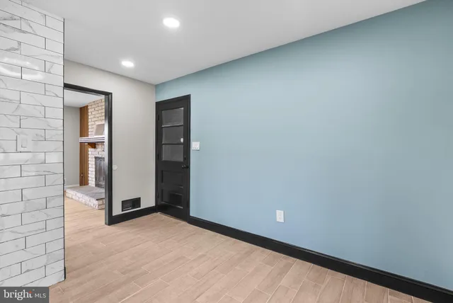 a view of an empty room