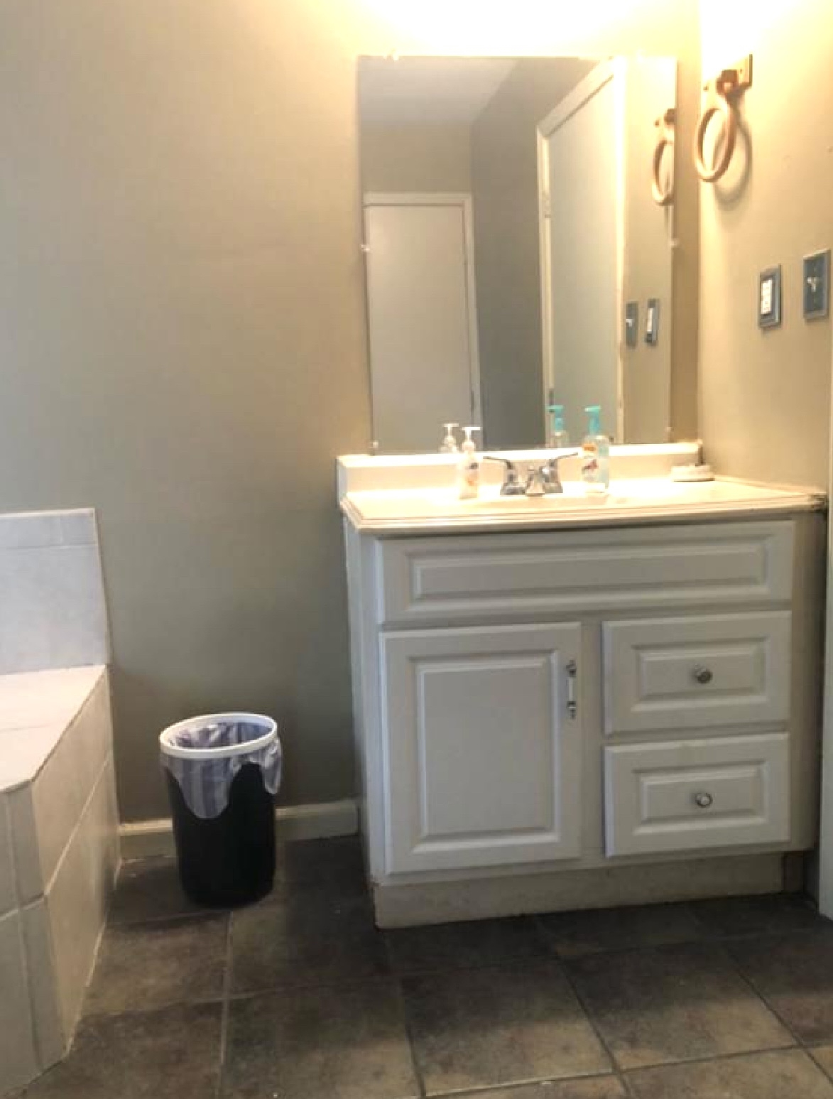 10355 Godwin Road Arlington, TN 38002 - Photo 6 of 13 a bathroom with a granite countertop sink and a mirror
