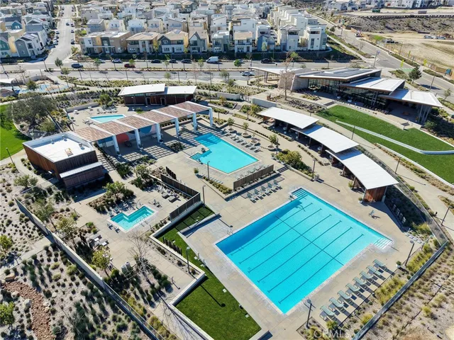 an aerial view of a city