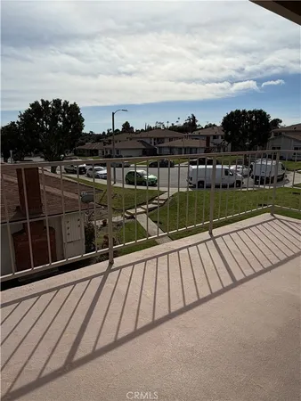 a view of balcony with city view