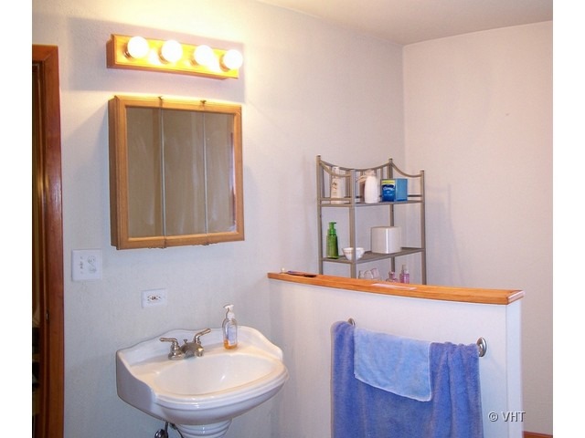 2547 Caton Farm Road Joliet, IL 60435 - Photo 13 of 17 a bathroom with a sink and a mirror