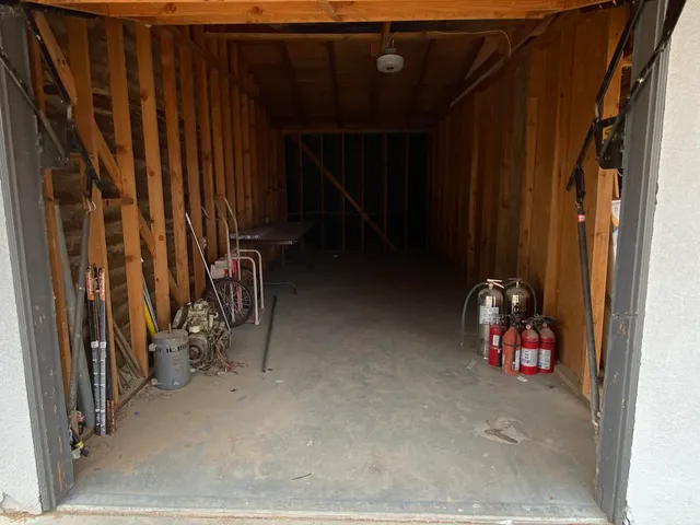 a view of water heater room