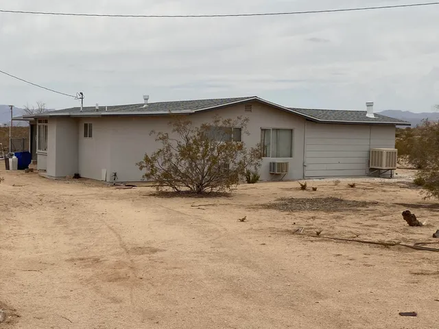 a backyard of a house
