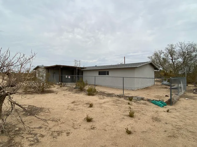 a backyard of a house
