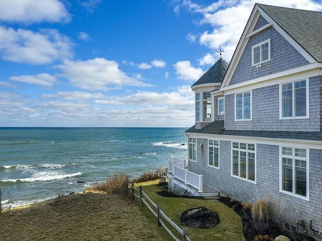 135 Stage Point Road Plymouth, MA 02360 - Photo 1 of 16 a front view of a house with a ocean view