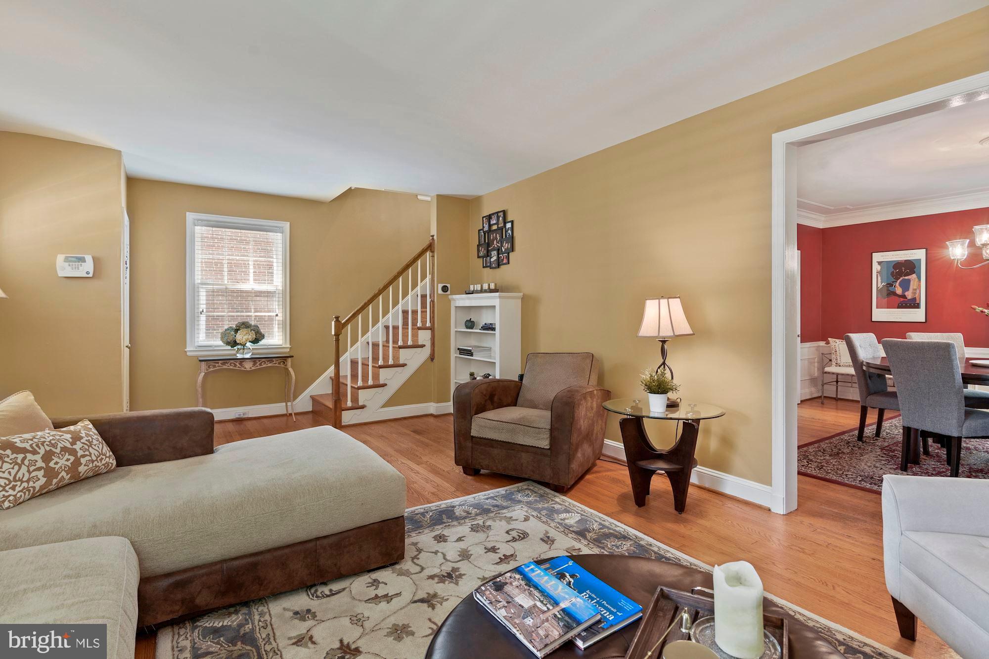 332 Broadmoor Road Baltimore, MD 21212 - Photo 7 of 40 Stairs to Upper Level and the Dining Room Entrance