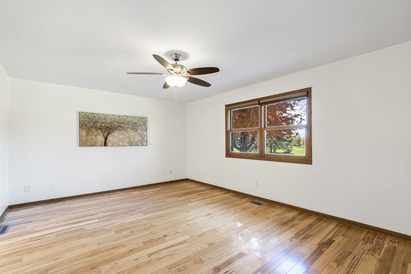 10201 Fox Bluff Lane Spring Grove, IL 60081 - Photo 9 of 26 a view of an empty room with window and wooden floor