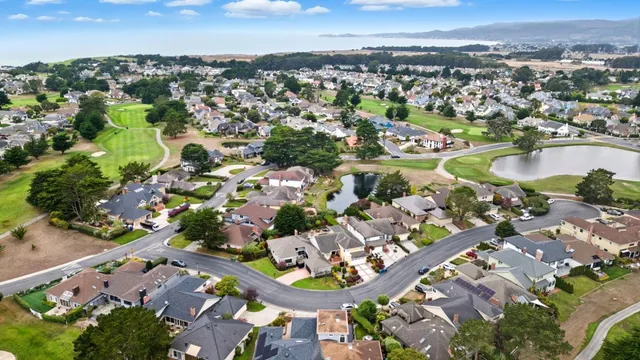 an aerial view of a city
