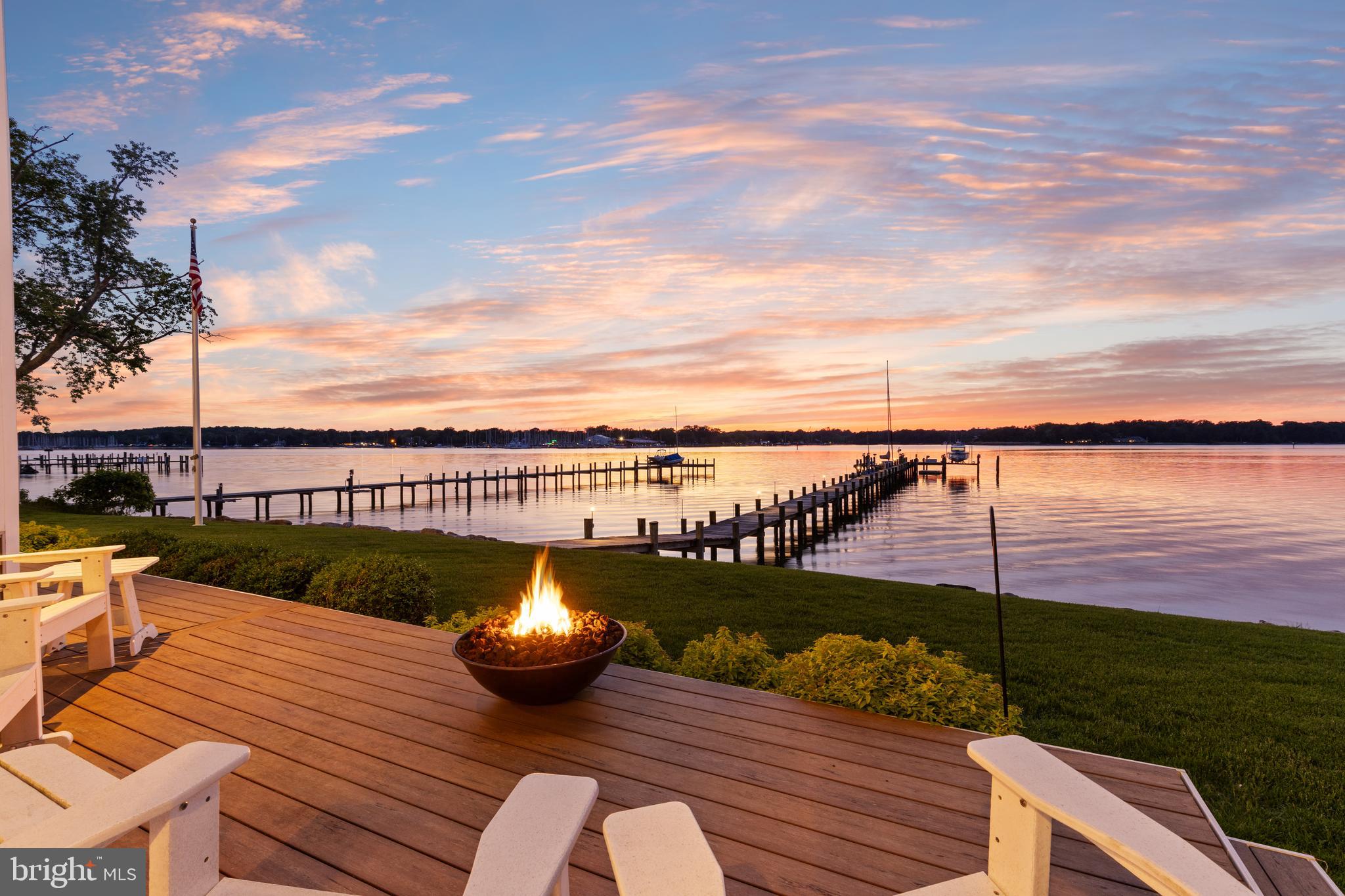 1100 Steamboat Road Shady Side, MD 20764 - Photo 64 of 81 a view of a lake with couches and city view