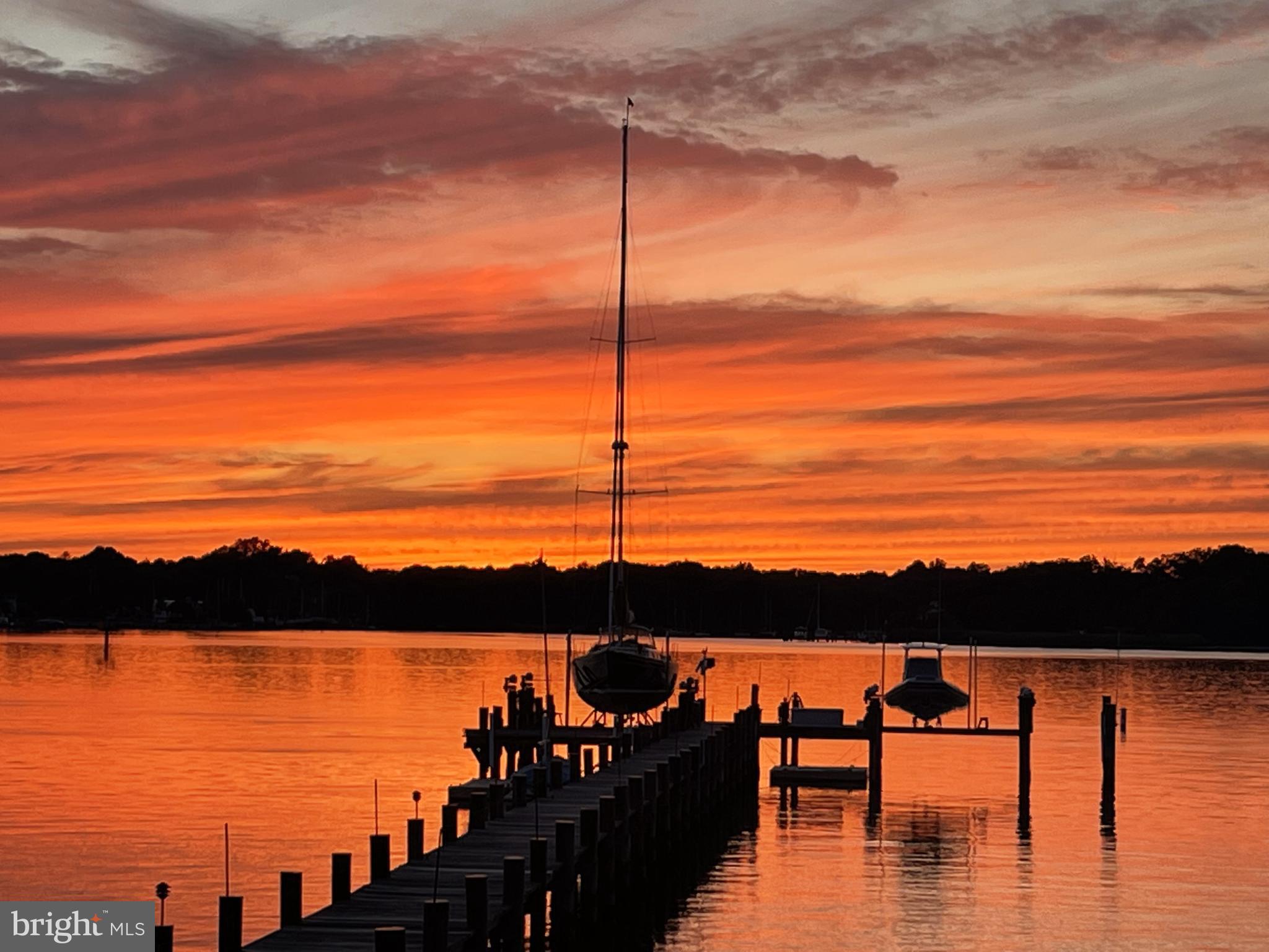 1100 Steamboat Road Shady Side, MD 20764 - Photo 74 of 81 a view of ocean and sunset