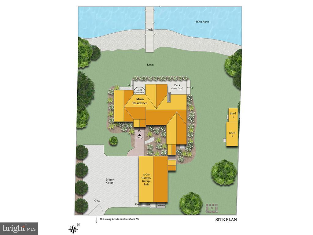 1100 Steamboat Road Shady Side, MD 20764 - Photo 79 of 81 Site plan