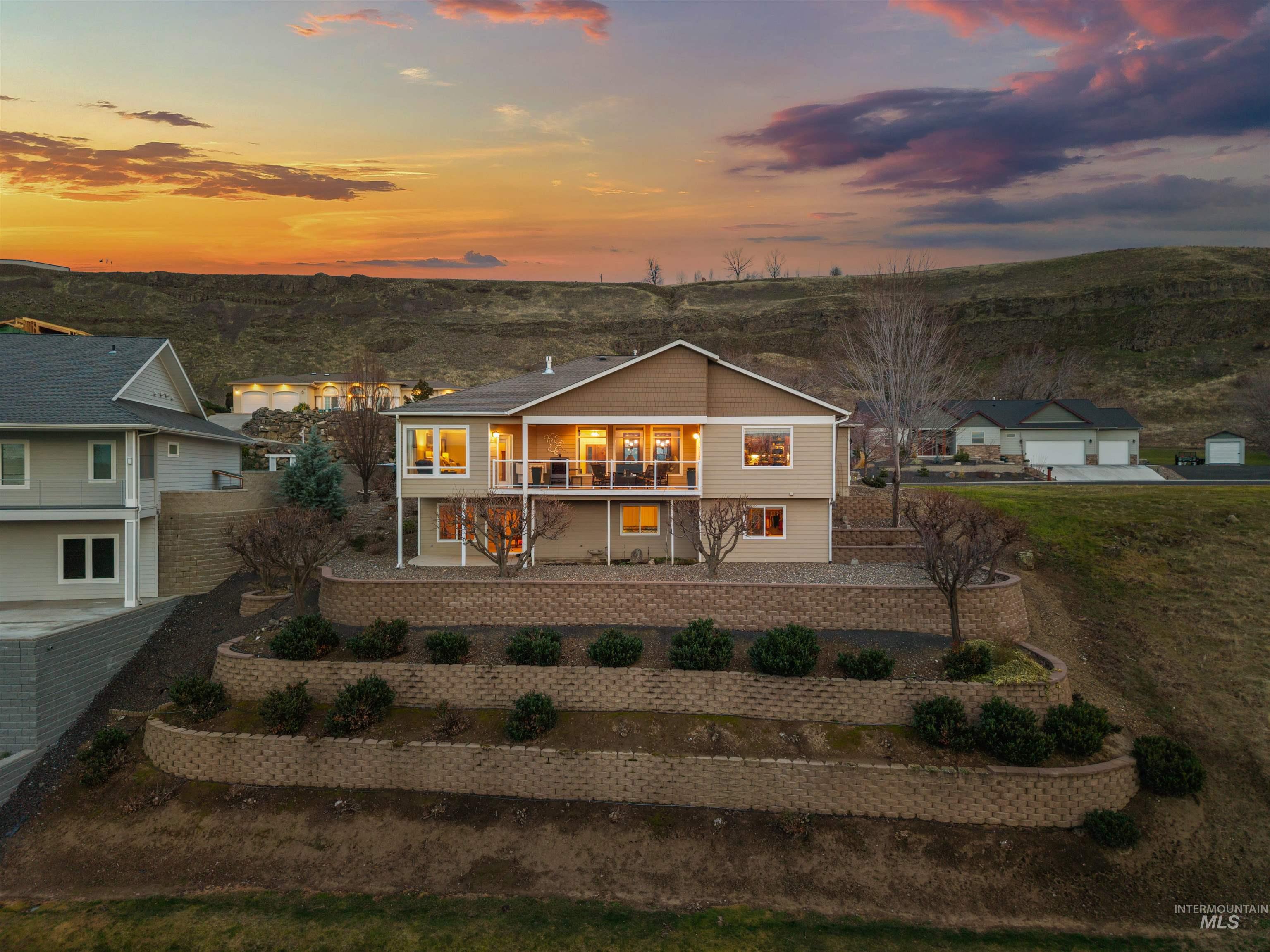 3978 Foothill Drive Lewiston, ID 83501 - Photo 39 of 40 View of front of home with a patio, a balcony, and stairway