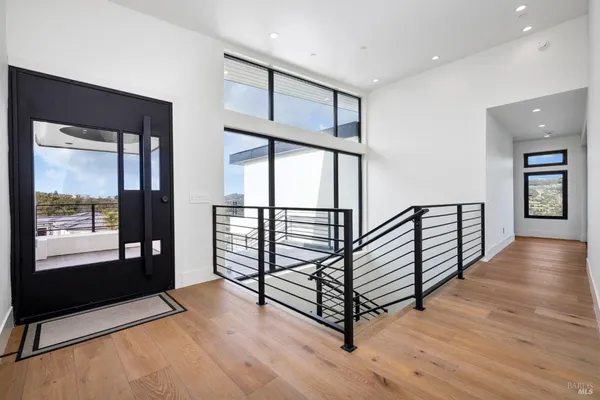 a view of a living room and a couch