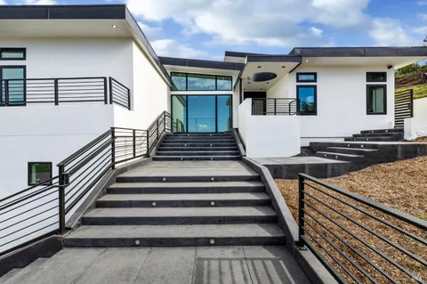 a view of a building with many windows