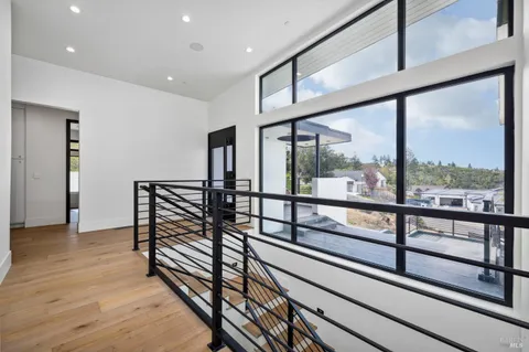 a view of a terrace with furniture