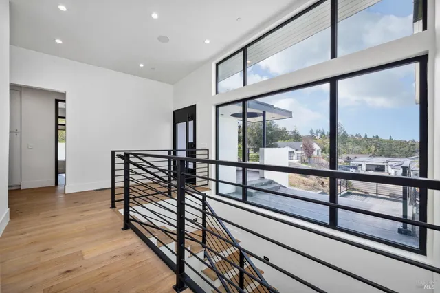a view of a terrace with furniture