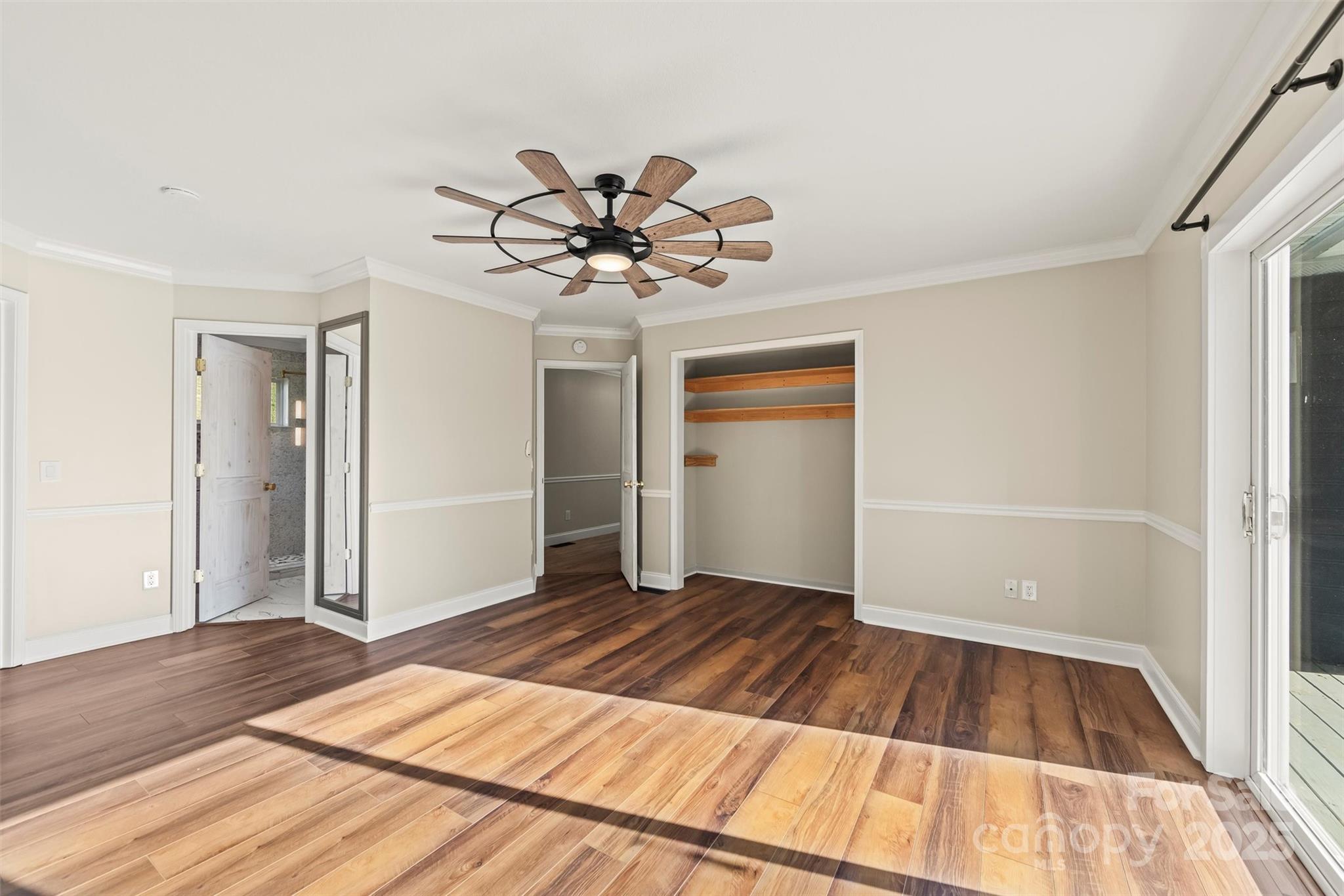 84 Halfmoon Way Clyde, NC 28721 - Photo 19 of 48 a view of a room with wooden floor and closet area