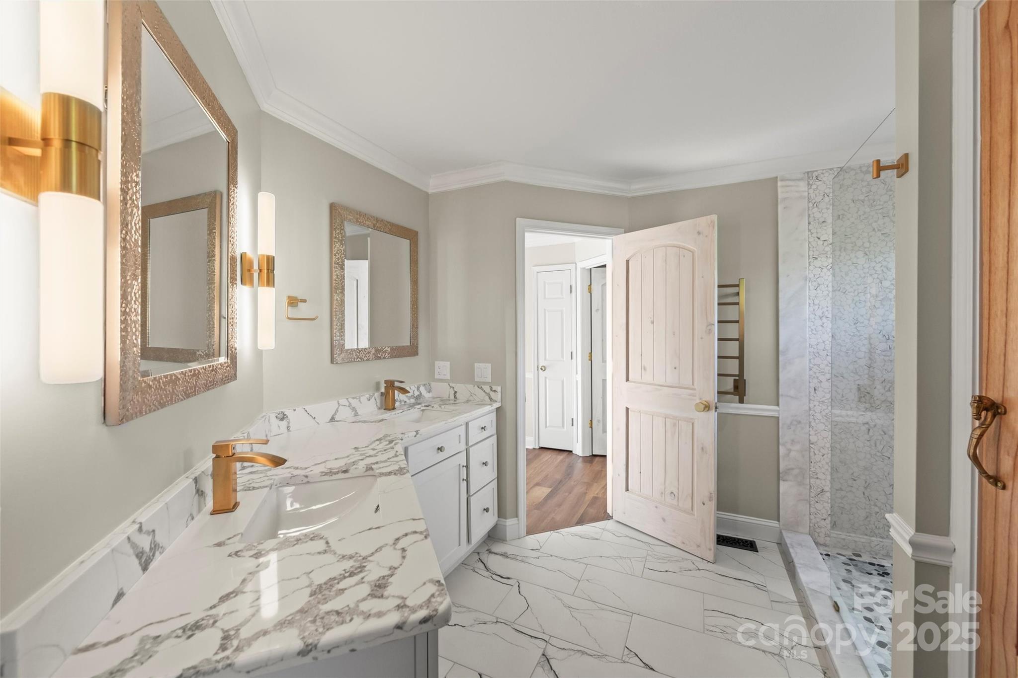 84 Halfmoon Way Clyde, NC 28721 - Photo 22 of 48 a spacious bathroom with a bathtub sink and mirror