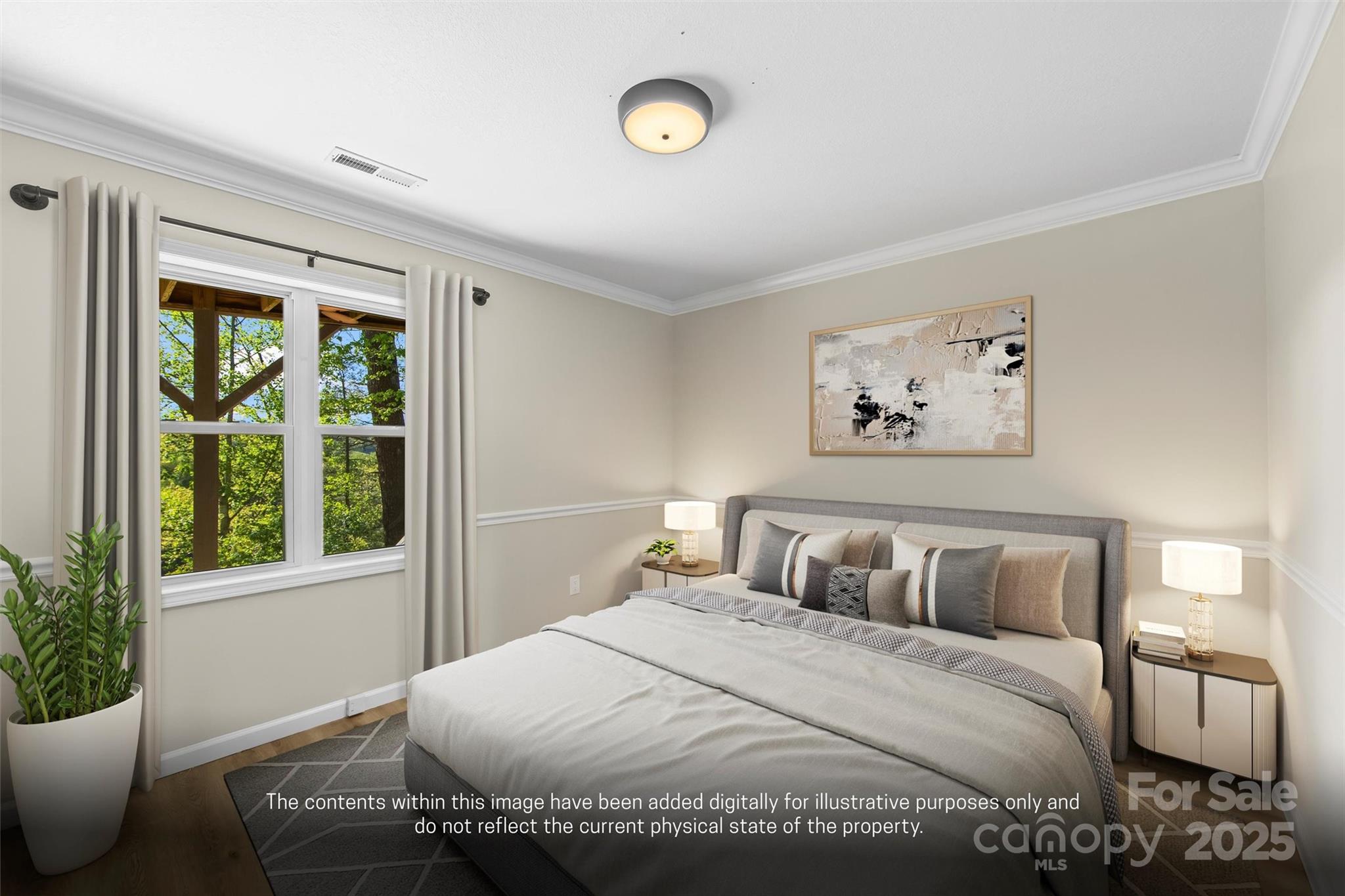 84 Halfmoon Way Clyde, NC 28721 - Photo 41 of 48 a bedroom with a bed and a window