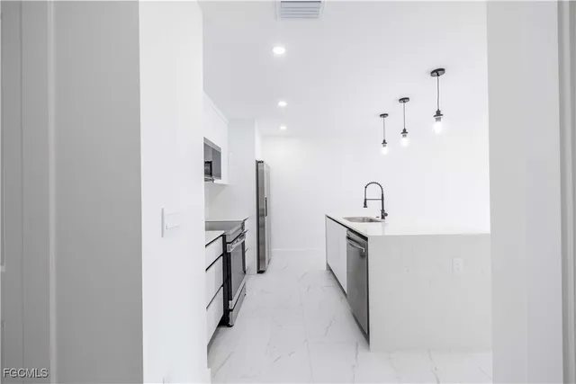 a view of an empty room