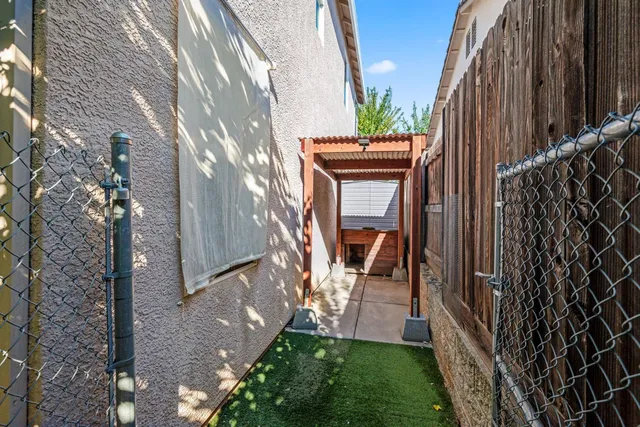 a view of front door of house