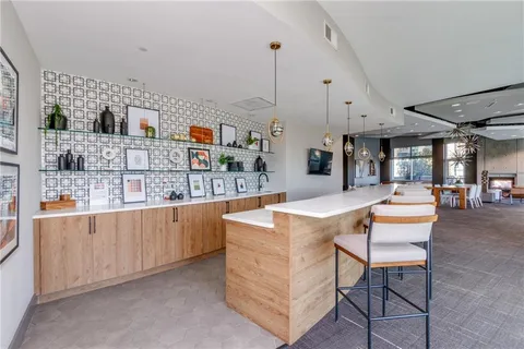 a view of a city with tall buildings