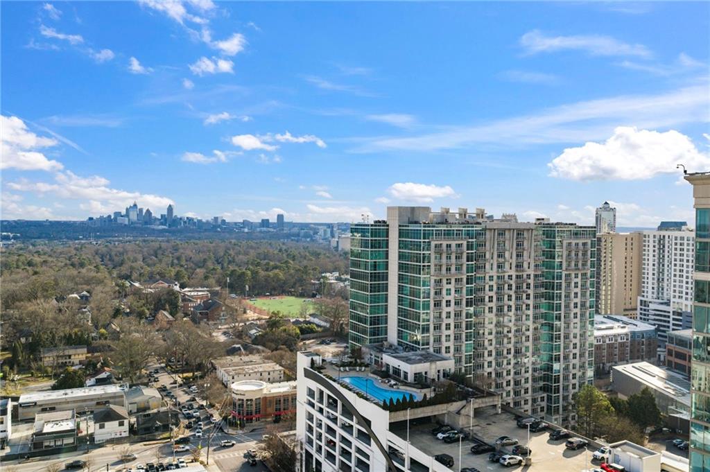 250 Pharr Road Northeast, Unit 1116 Atlanta, GA 30305 - Photo 41 of 45 a view of a city with tall buildings