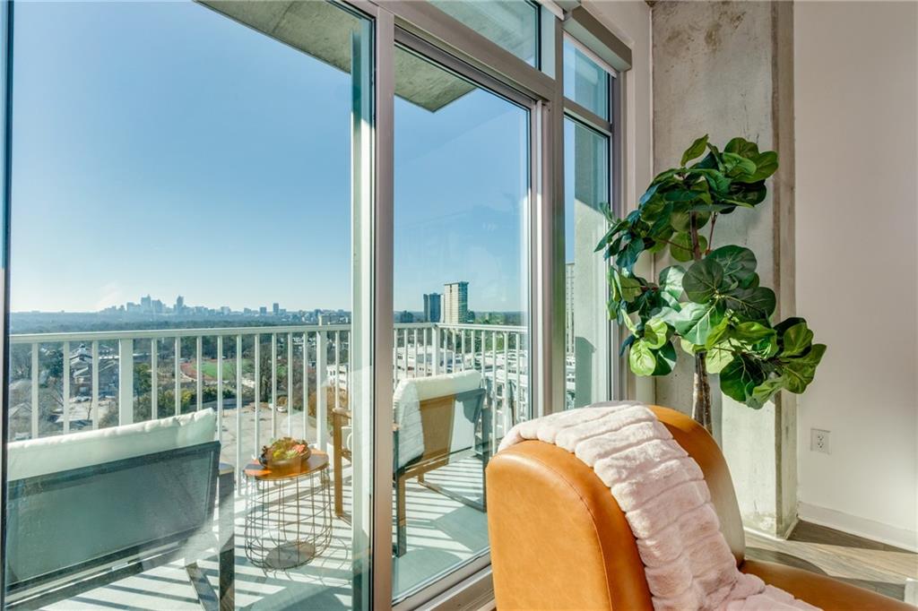 250 Pharr Road Northeast, Unit 1116 Atlanta, GA 30305 - Photo 9 of 45 a view of balcony with furniture
