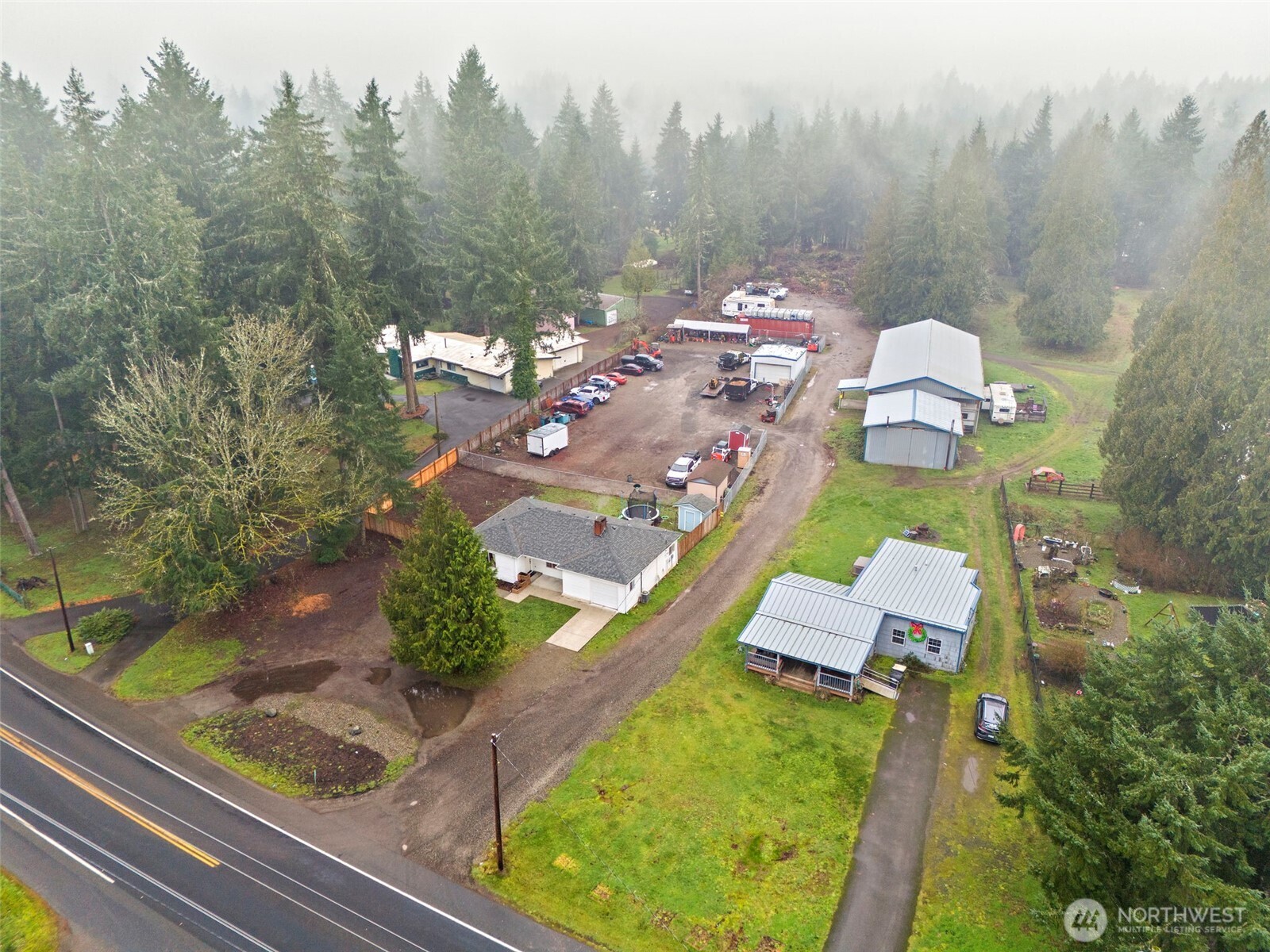 2949 South Bay Road Northeast Olympia, WA 98506 - Photo 29 of 29 an aerial view of a house with garden space