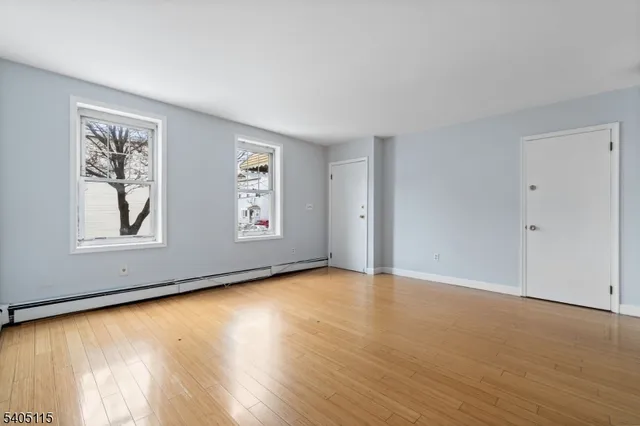 an empty room with window