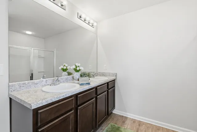 a close view of dining table