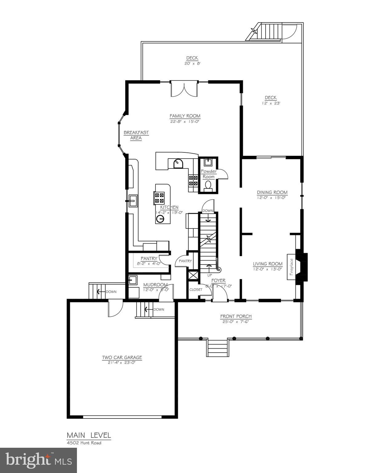 4052 Hunt Road Fairfax, VA 22032 - Photo 47 of 49 Floor plan main level