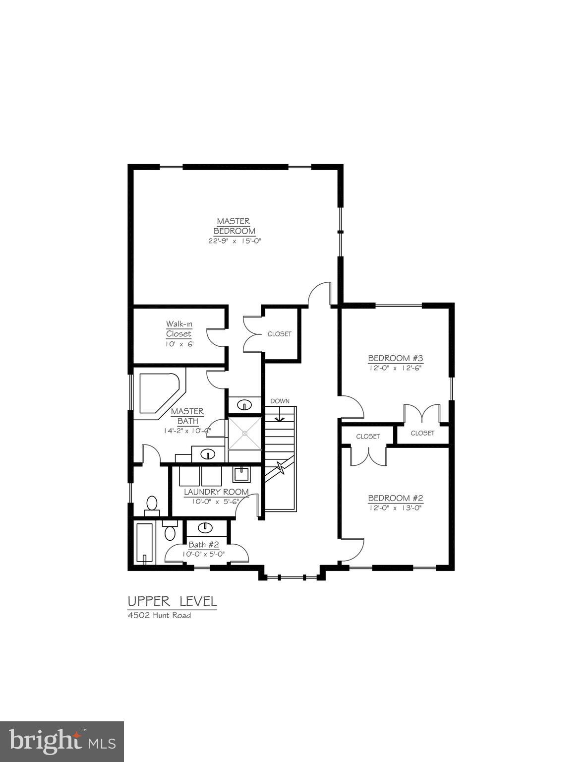 4052 Hunt Road Fairfax, VA 22032 - Photo 48 of 49 Floor plan upper level