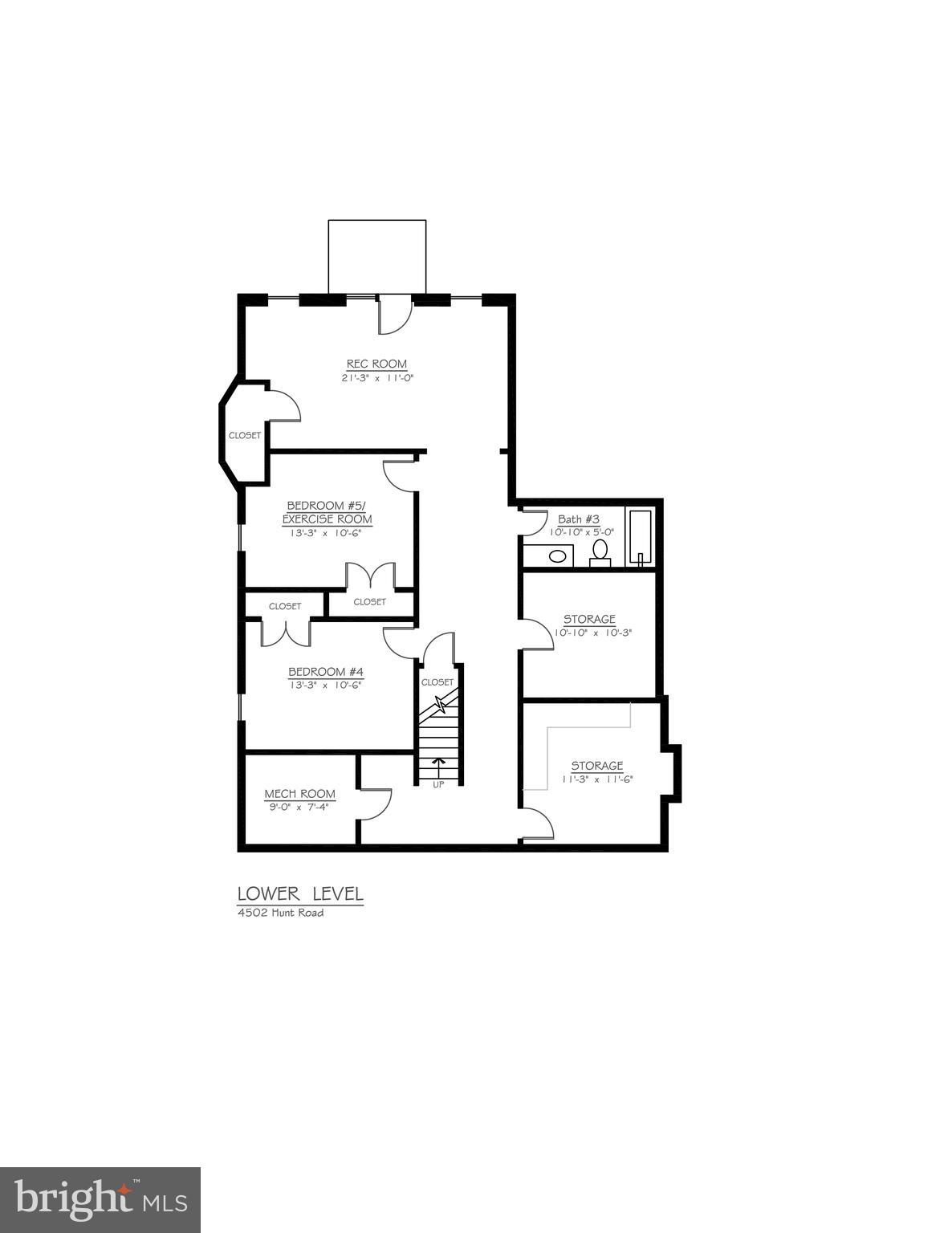 4052 Hunt Road Fairfax, VA 22032 - Photo 49 of 49 Floor plan lower level