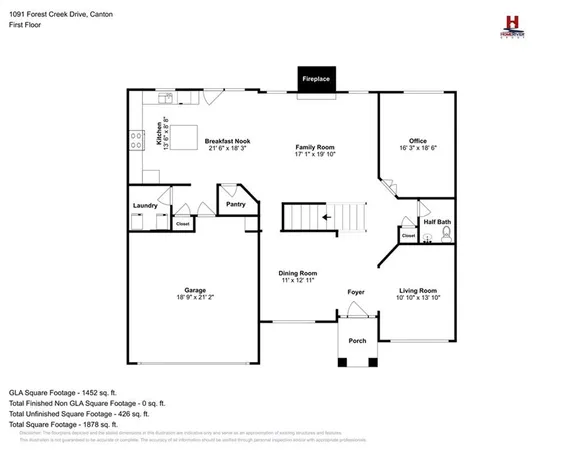 $535,000 | 1091 Forest Creek Drive, Canton, GA 30115