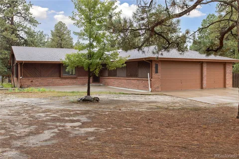 a house with trees in the background