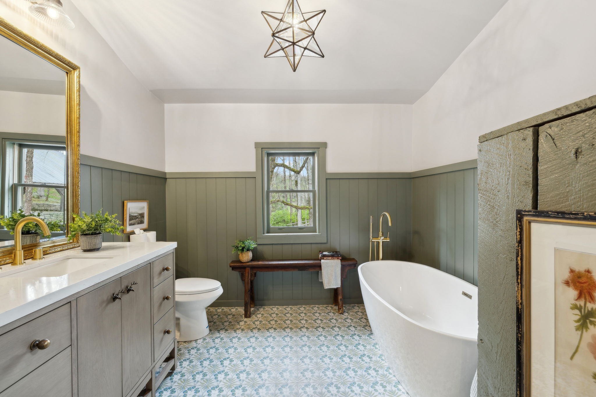3110 McMillan Road Franklin, TN 37064 - Photo 68 of 96 a bathroom with a sink a toilet and mirror