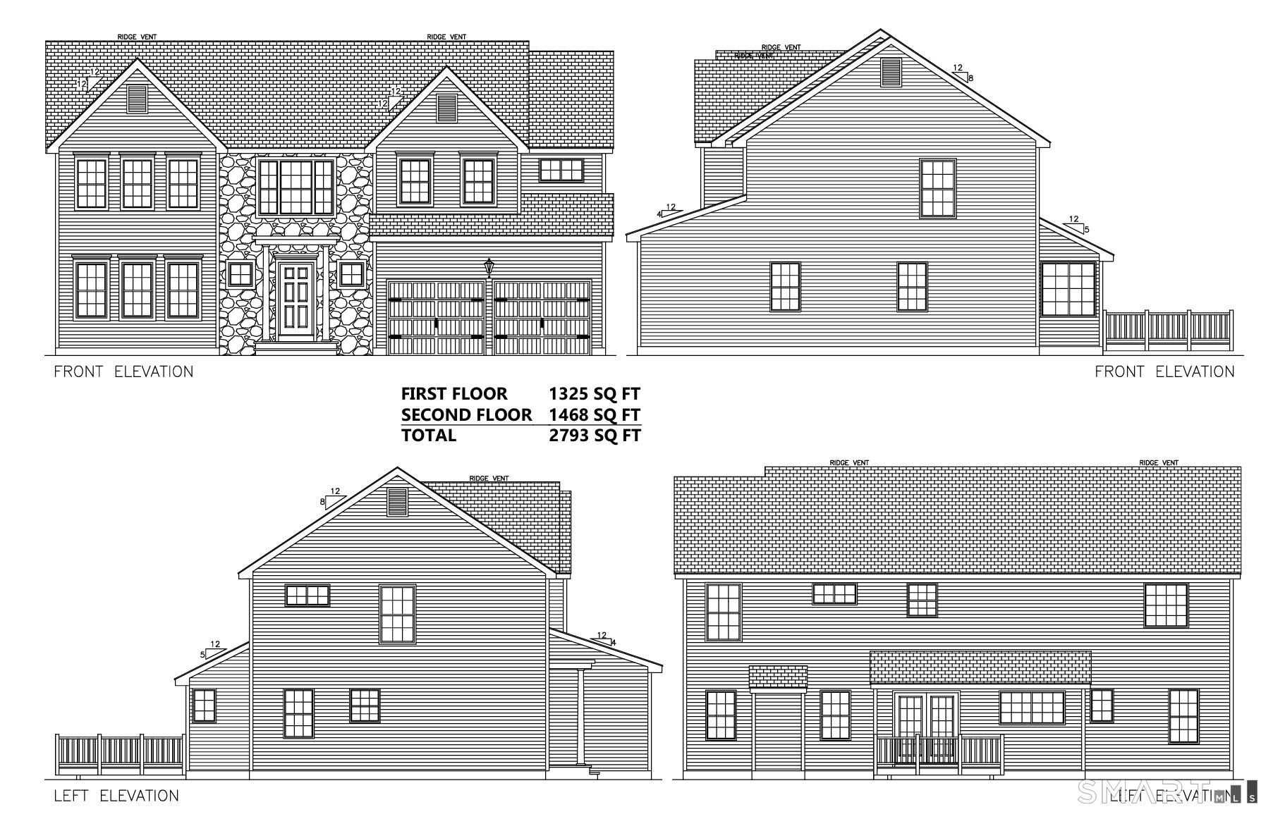 a view of a big white building