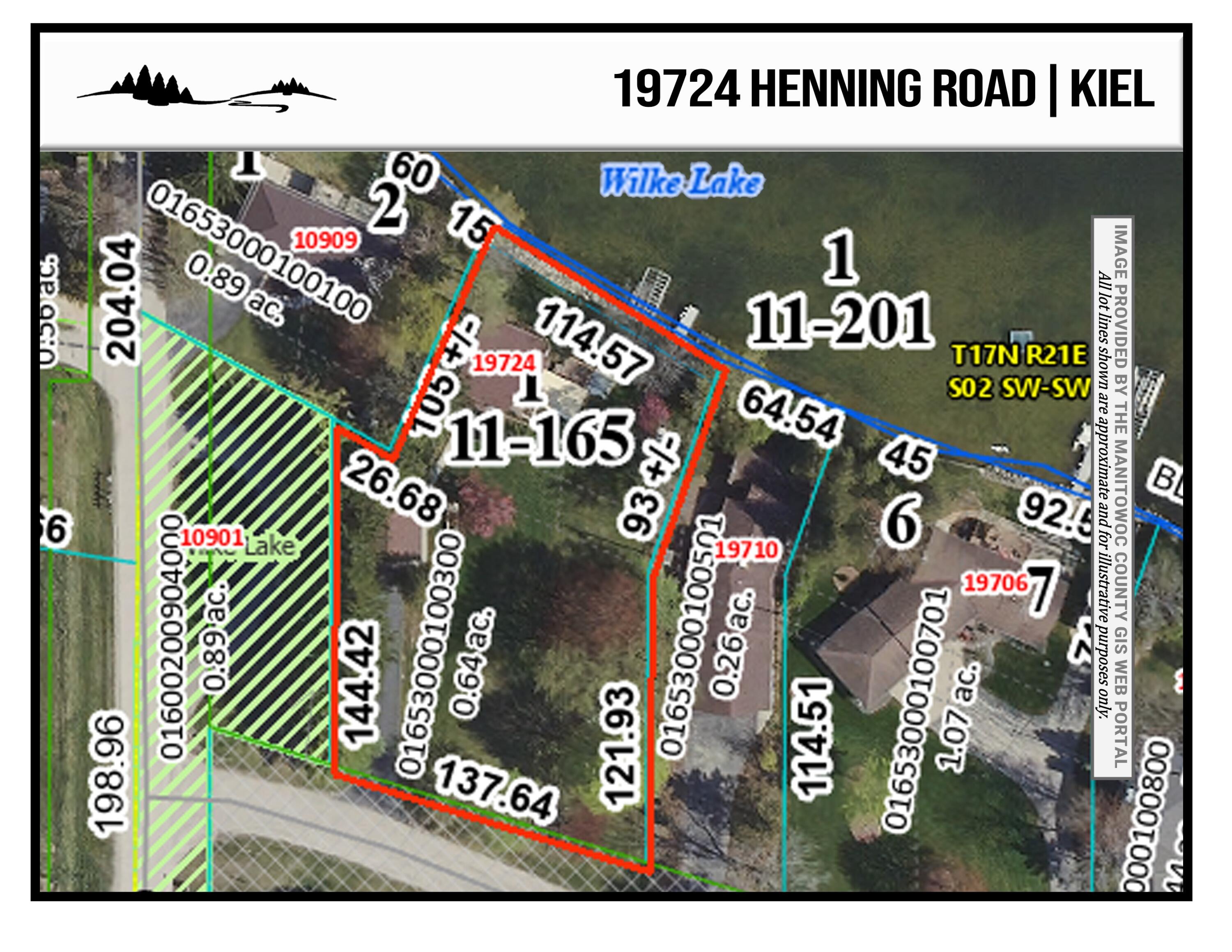 19724 Henning Road Schleswig, WI 53042 - Photo 50 of 54 Parcel Map