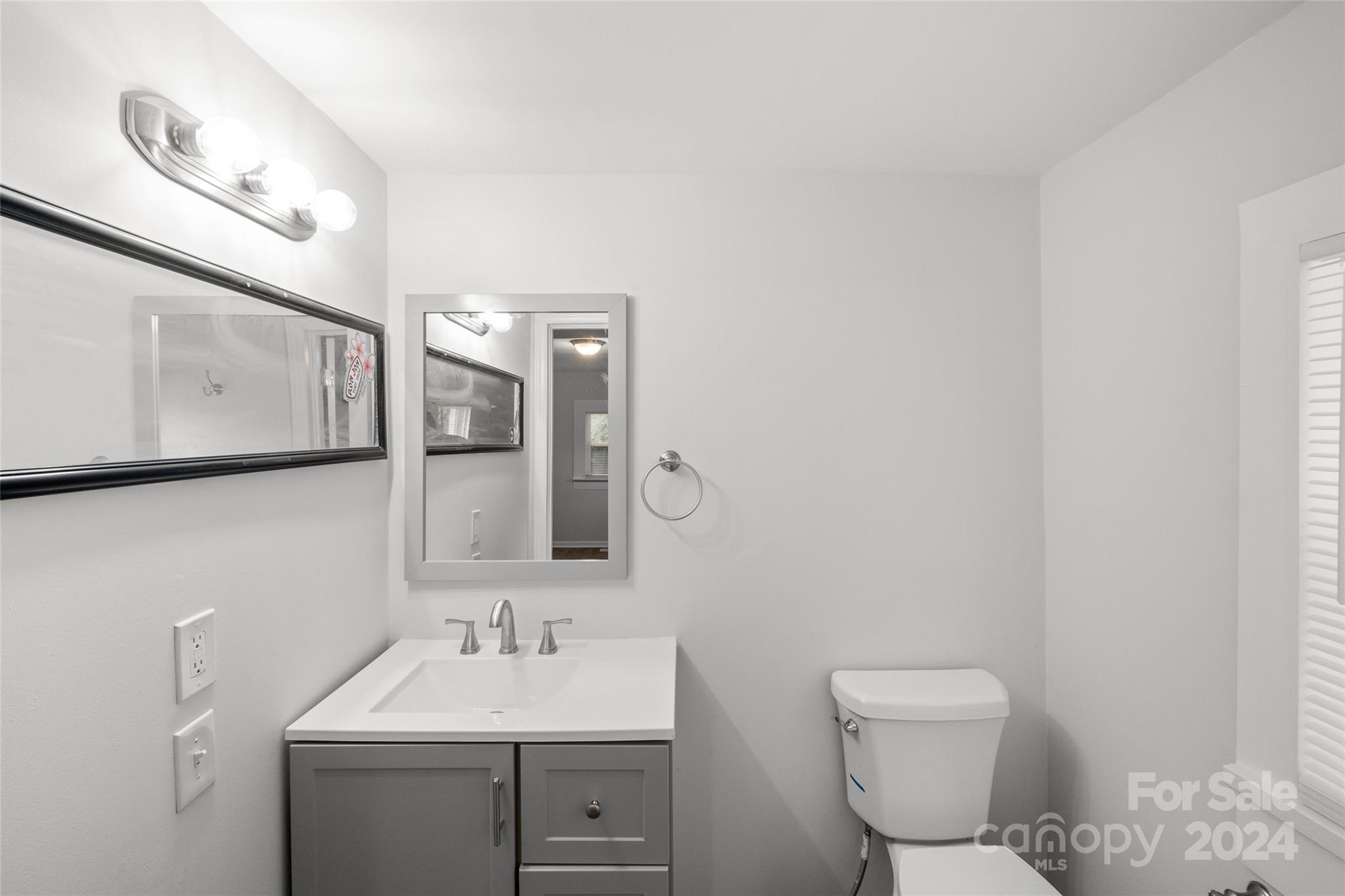 3106 Tuckaseegee Road Charlotte, NC 28208 - Photo 25 of 44 a bathroom with a toilet sink and mirror